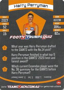 2021 Team Coach AFL #30 Harry Perryman Back